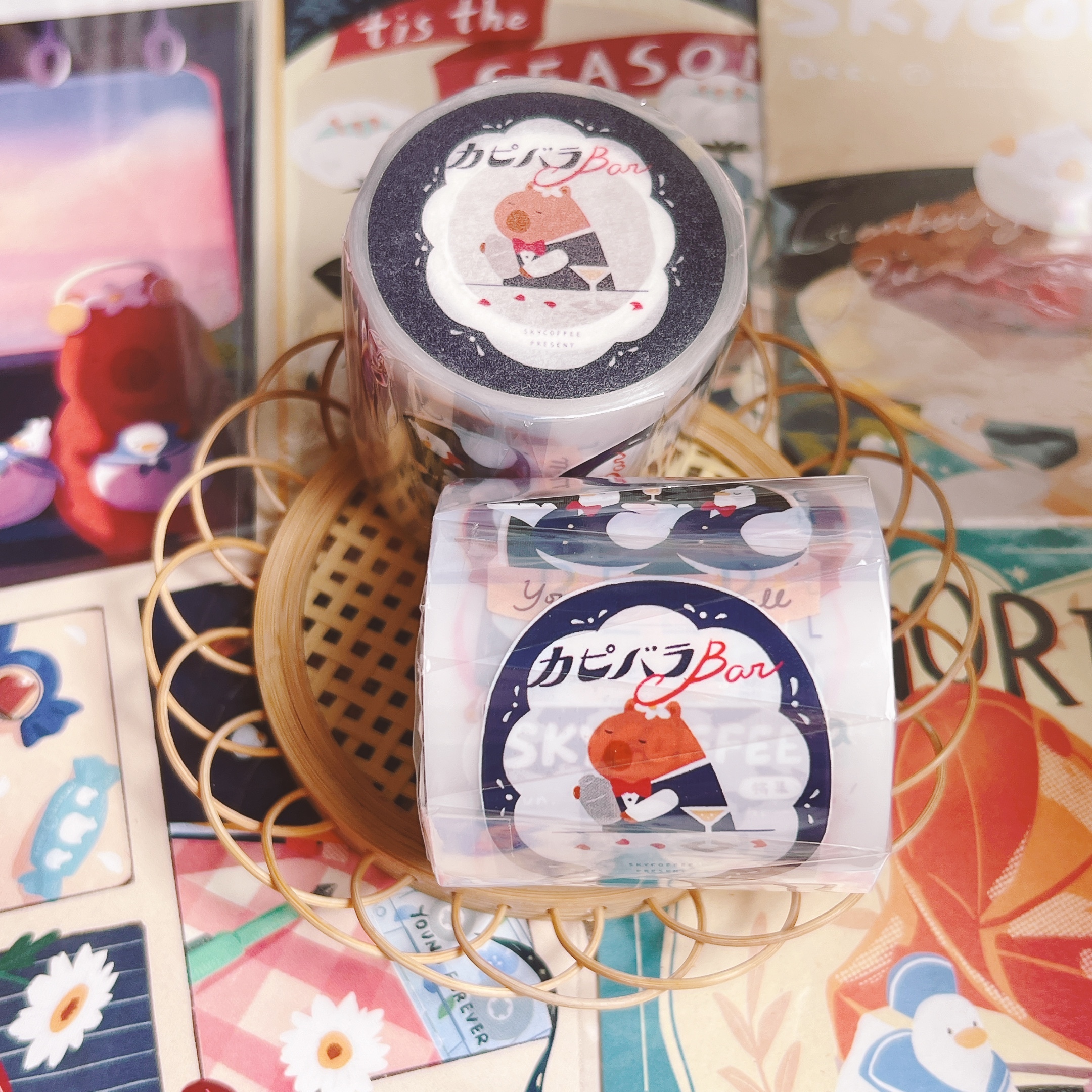 米乾｜Capybara Bar 霧面PET膠帶