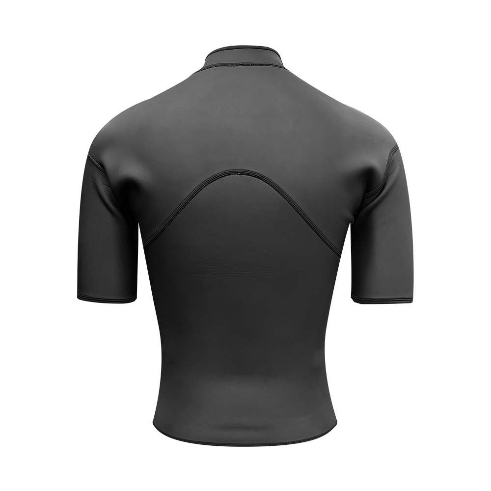 2.5mm 中性 CR 鯊魚皮防寒夾克膠衣 - 黑