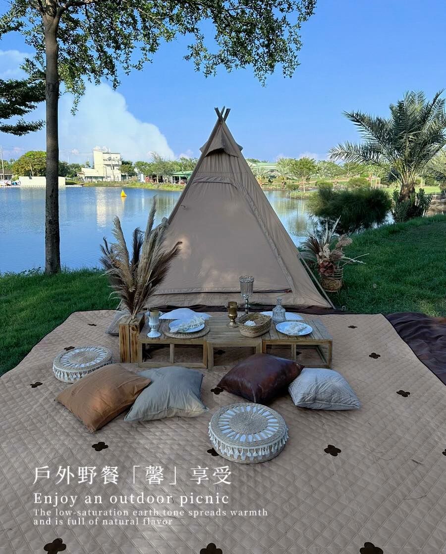 【MB露營狂 MBCF】野餐露營地墊 法式野餐 獨家設計