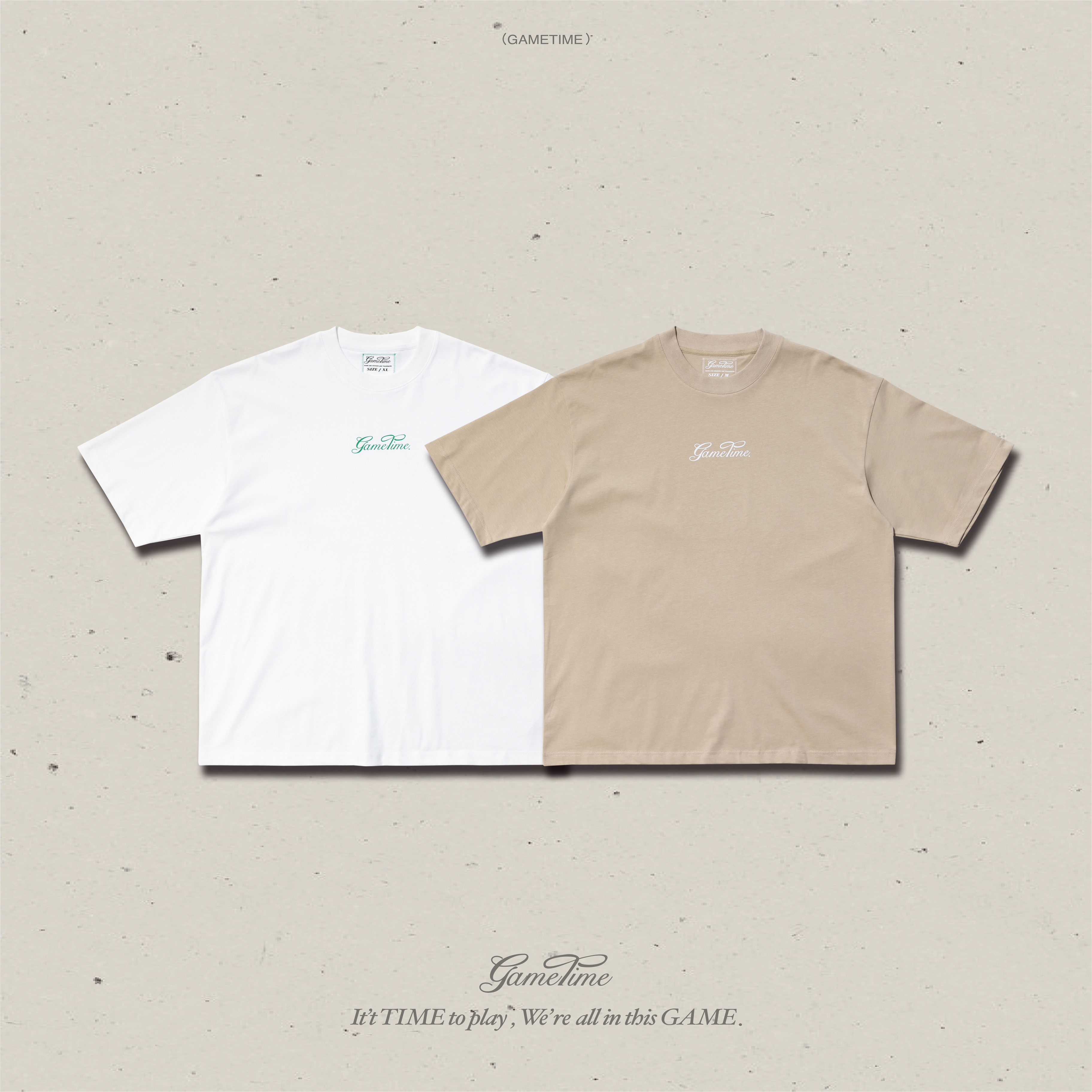 GAMETIME / 24SS Carved Style Logo Tee