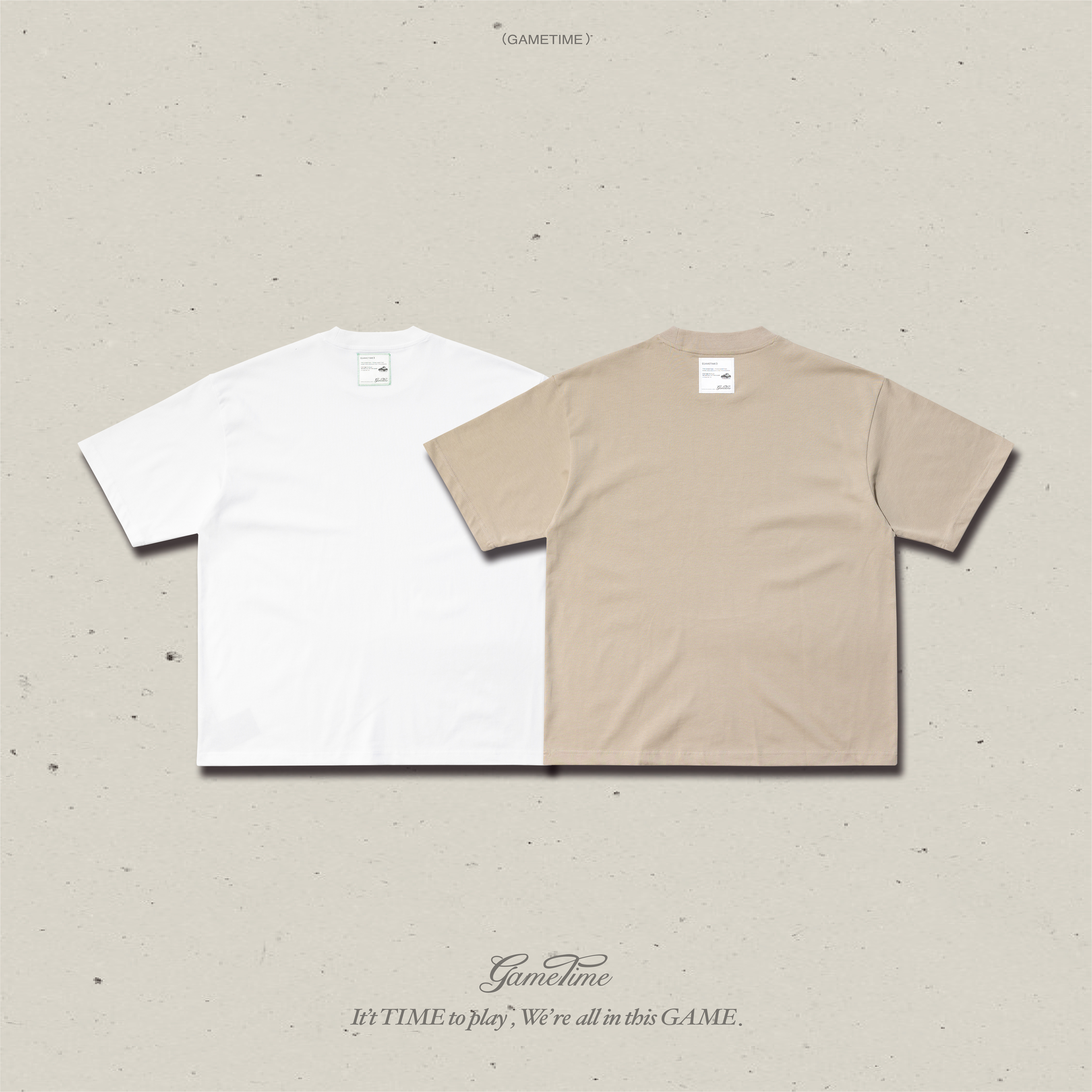 GAMETIME / 24SS Carved Style Logo Tee