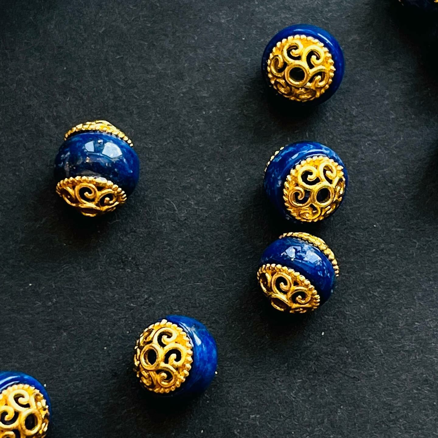 [原石] 阿富汗青金石 串珠配件