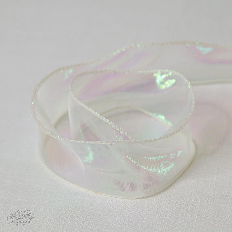 包裝 炫彩魚尾紗 無軸 5色  4CMx10Y