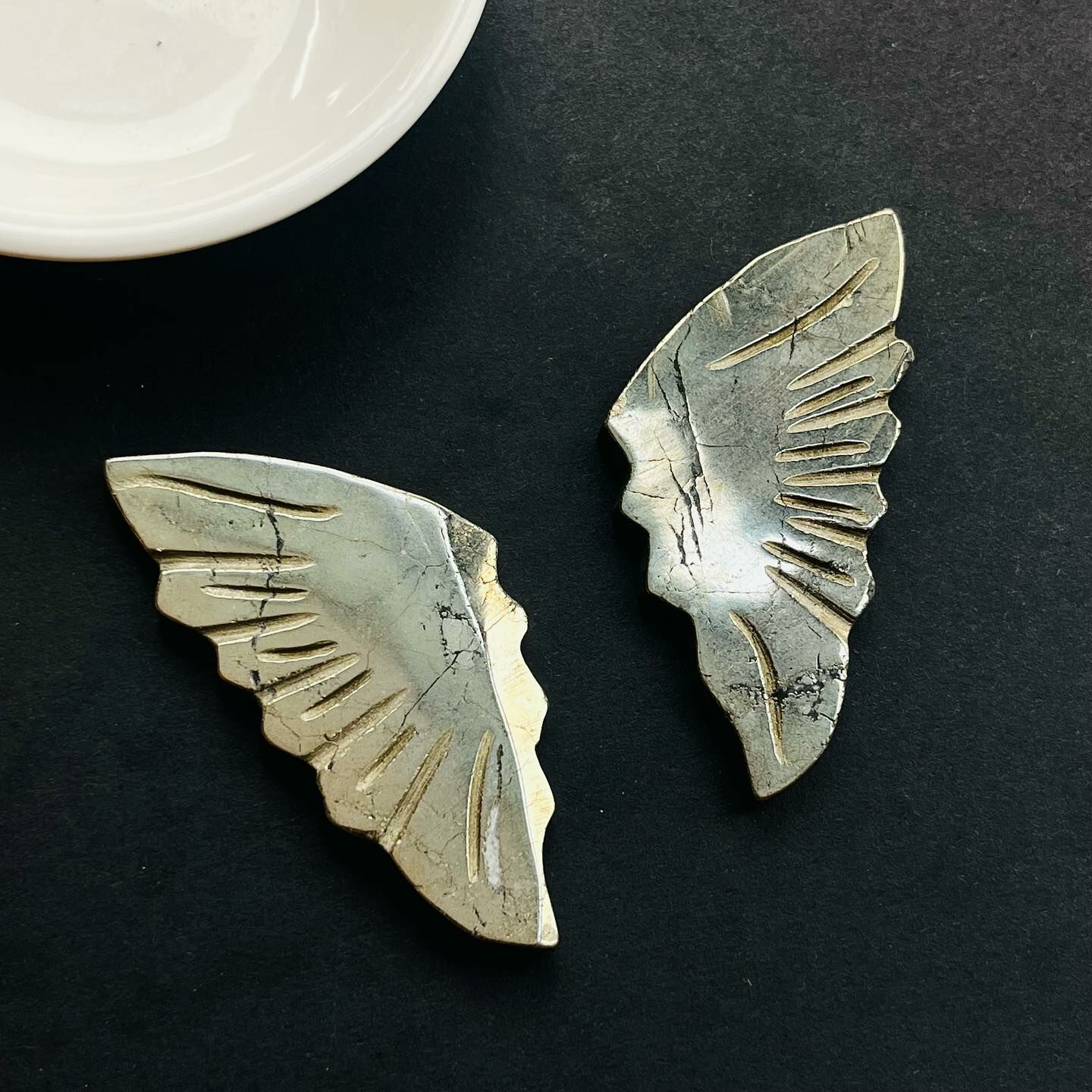 [原石] 黃銅礦 翅膀 一對