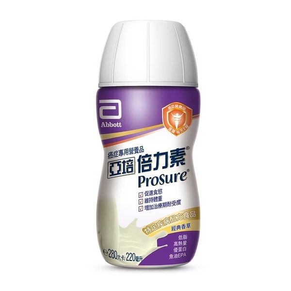 【亞培】倍力素癌症專用即飲配方-香草口味(220ml x24入)