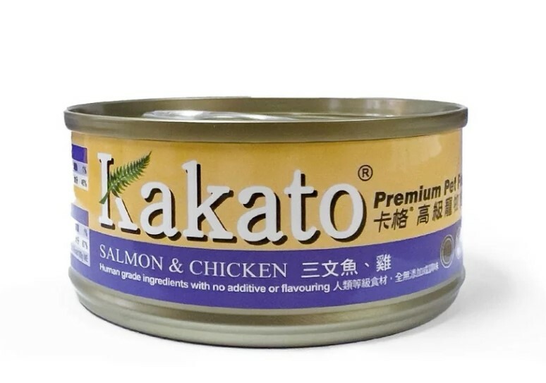Kakato | 高級貓狗罐頭三文魚、雞 170G