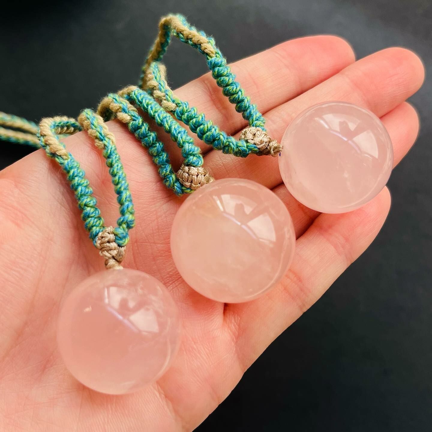 [原石] 粉晶 水晶項鍊