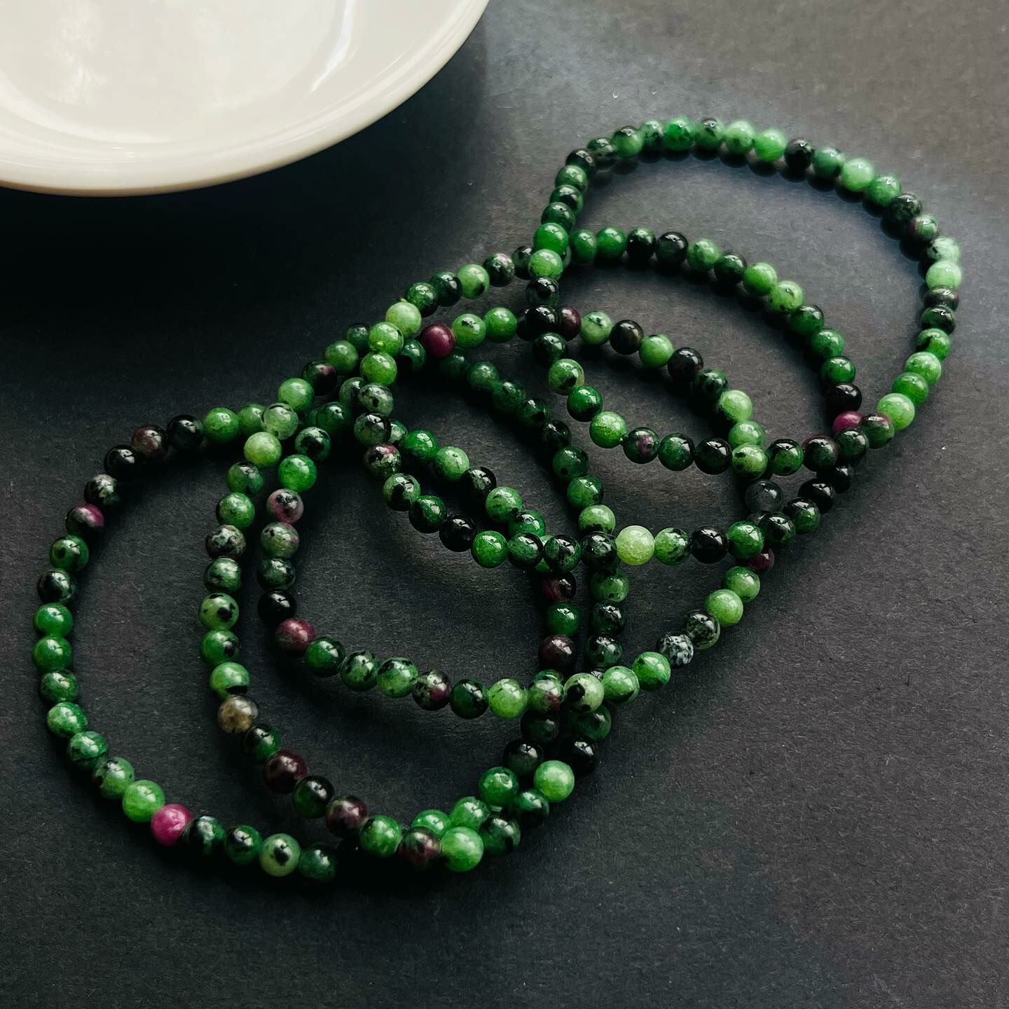 [原石] 紅綠寶 水晶手串