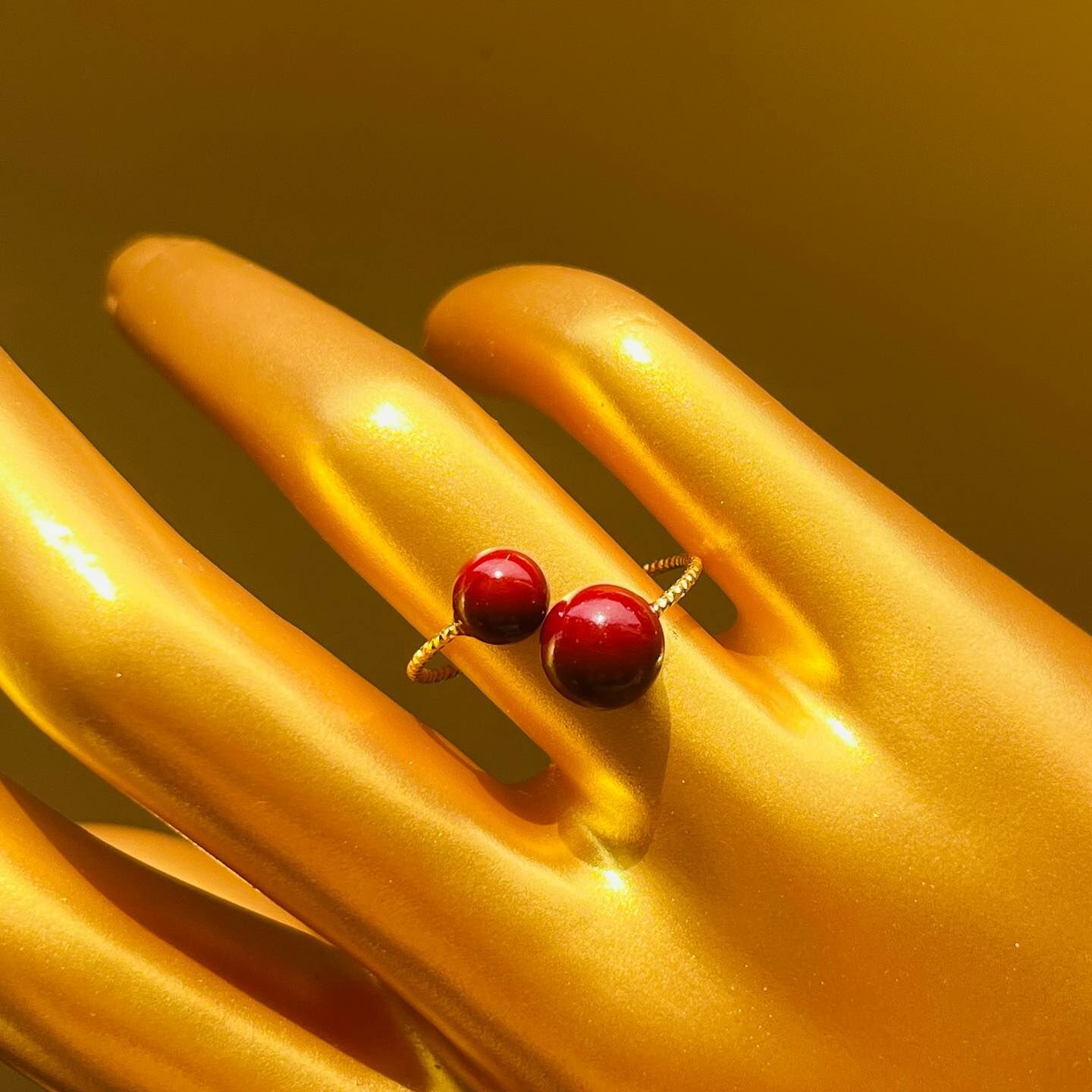 [原石] 硃砂戒指 辟邪保平安