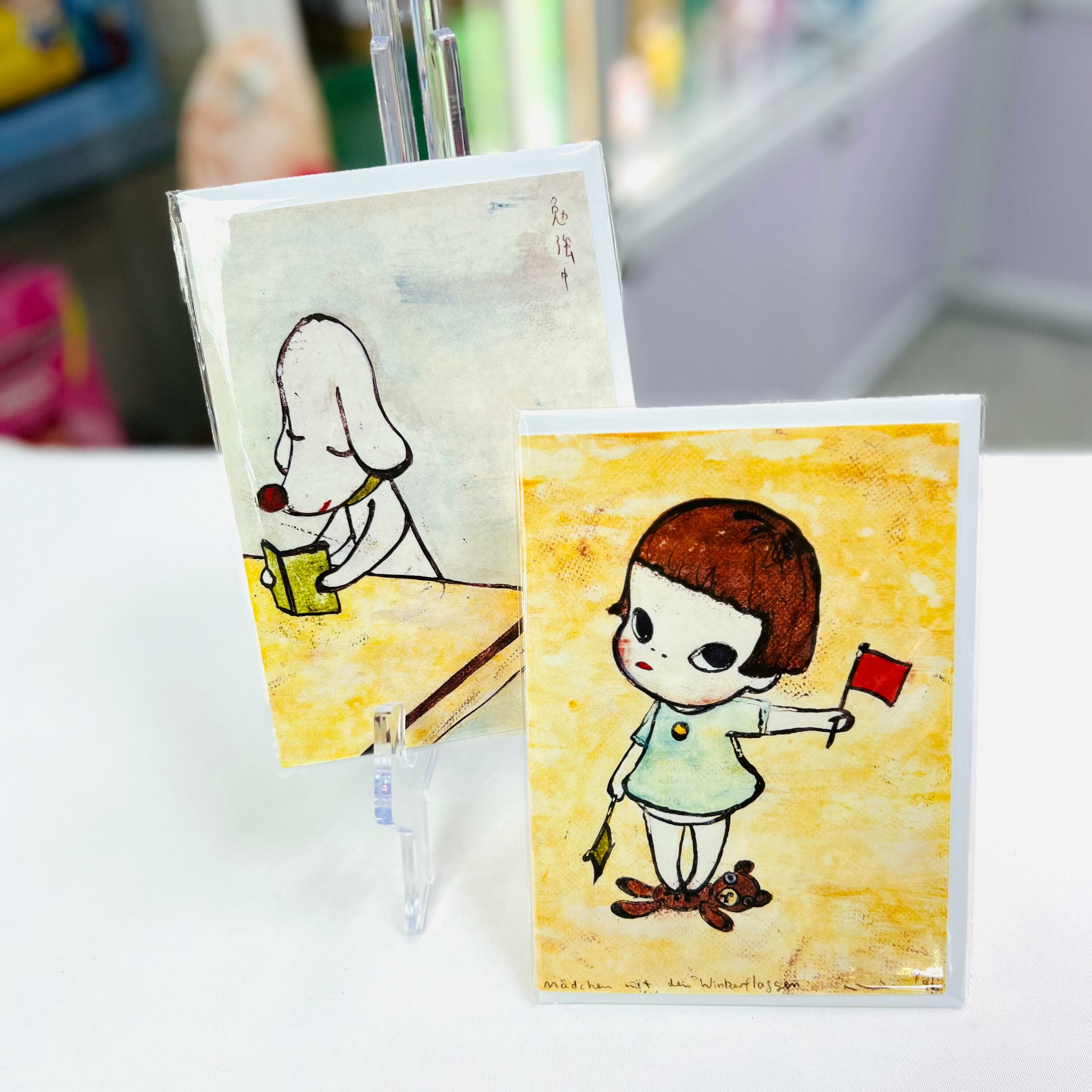 Yoshitomo Nara Post Card (Girl / Dog)