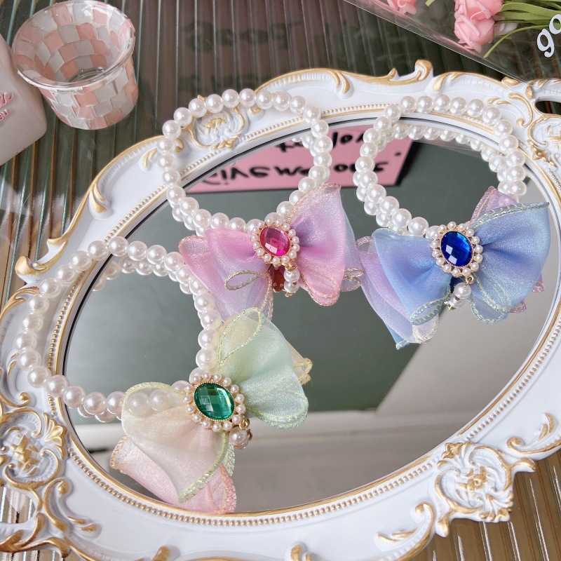 宠物蝴蝶结项圈 可爱风 珍珠领结
