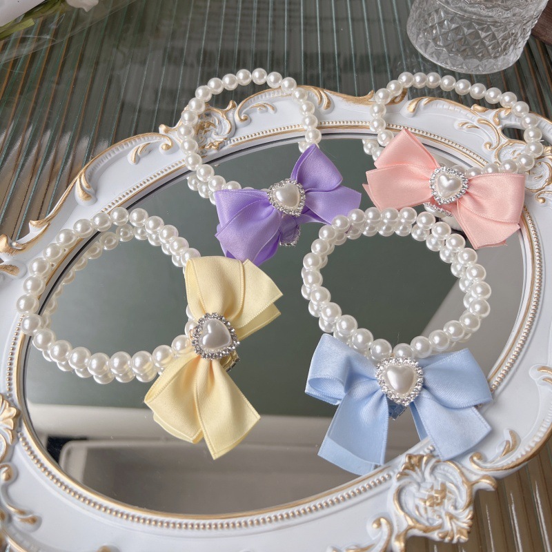 宠物蝴蝶结项圈 可爱风 珍珠领结