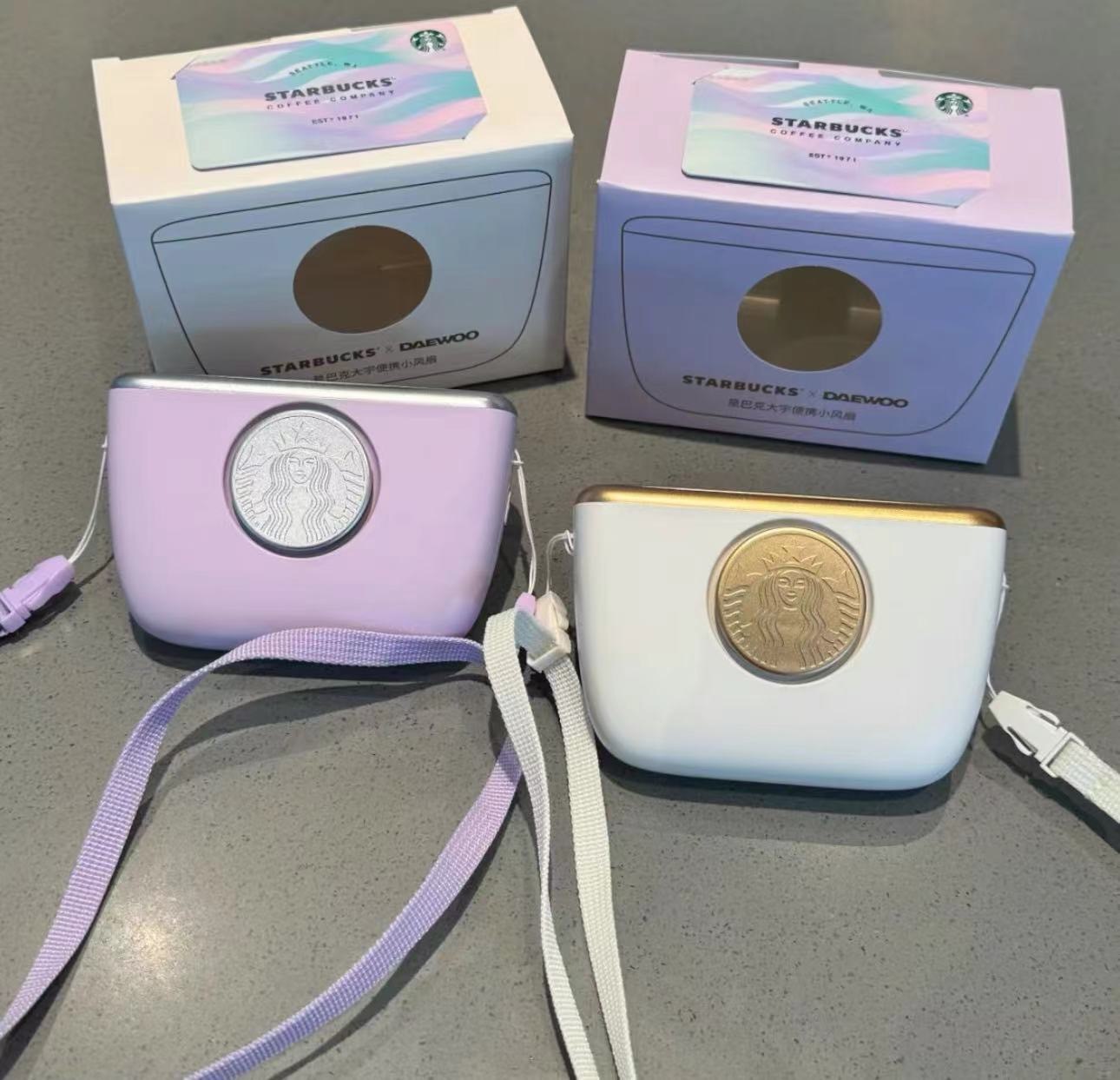 SEARBUCKS X DAEWOO 手持 掛脖 便攜 小風扇