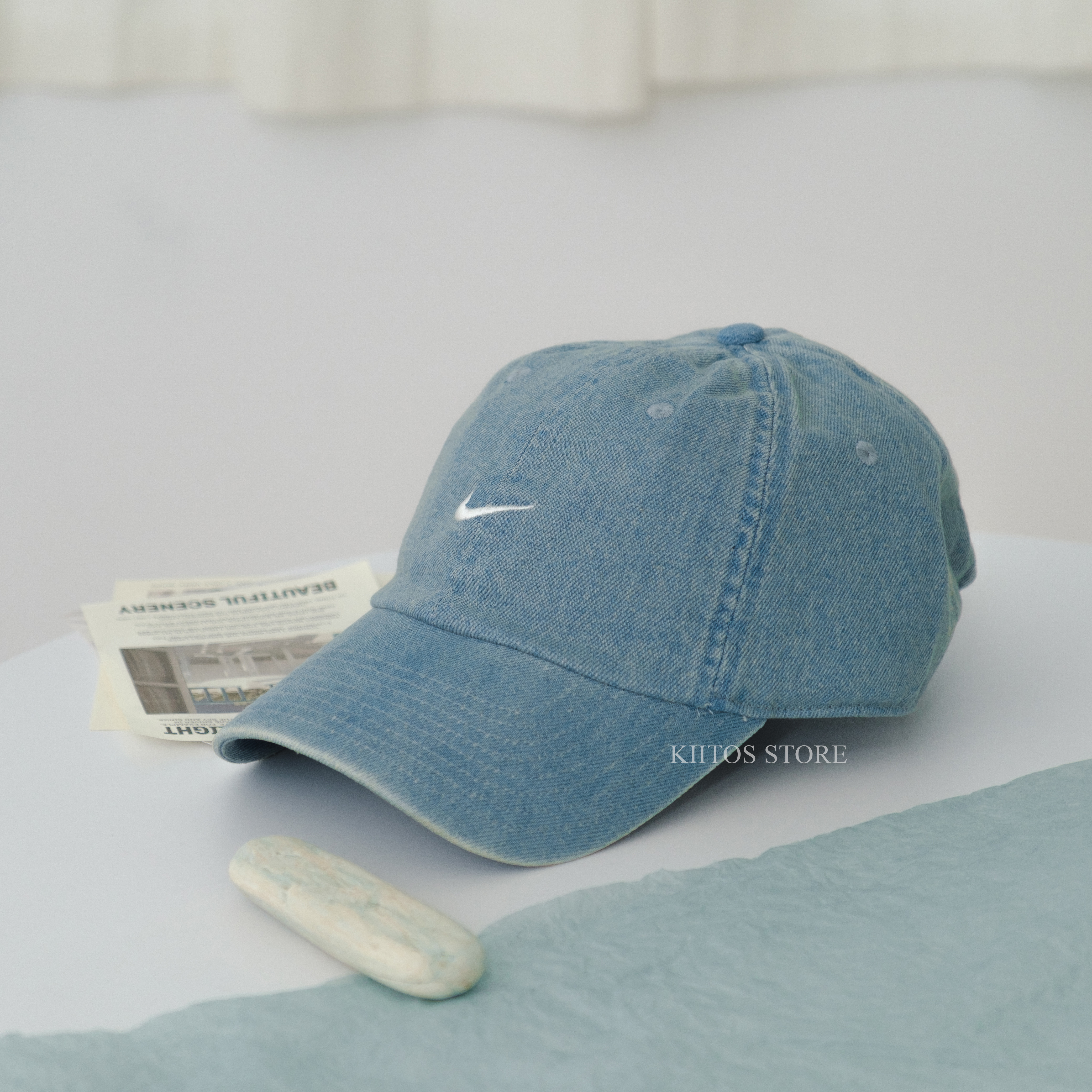 現貨 Nike Club Denim Cap 丹寧 刺繡 水洗 牛仔 棒球 老帽