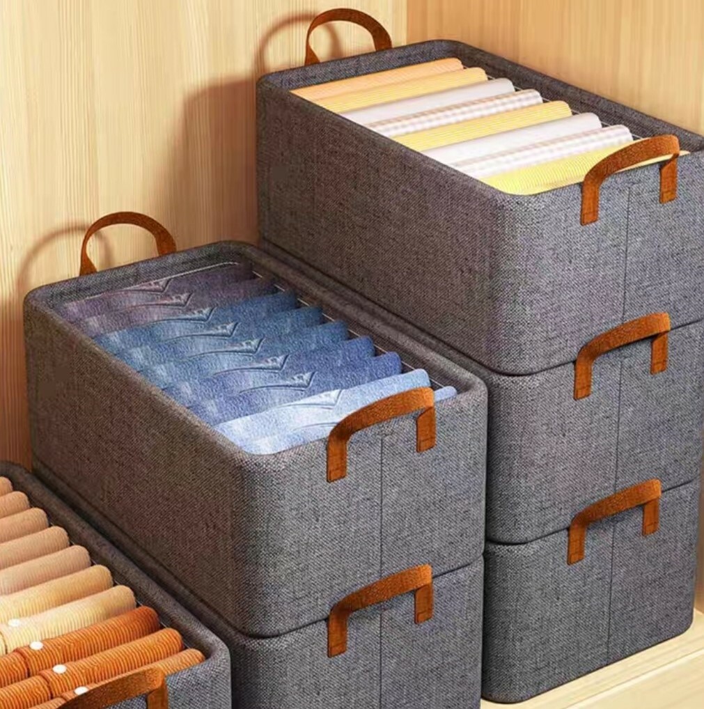 簡約風日式折疊收納籃