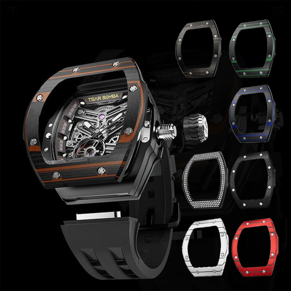 【Tsar Bomba 沙皇 】快拆突破系列 TB8218 一錶多戴 碳纖維/不鏽鋼 單錶圈