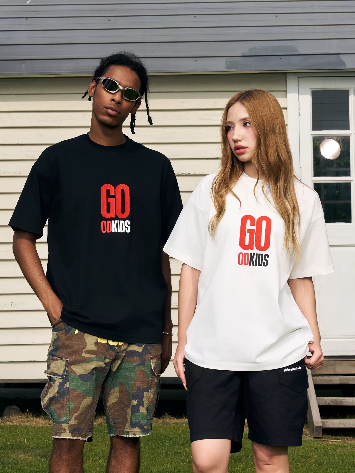 AFGK LOGO embroidery printing short T A FEW GOOD KIDS