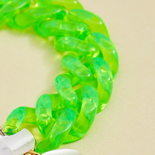 Louisdog 霓虹鎖鏈項鍊