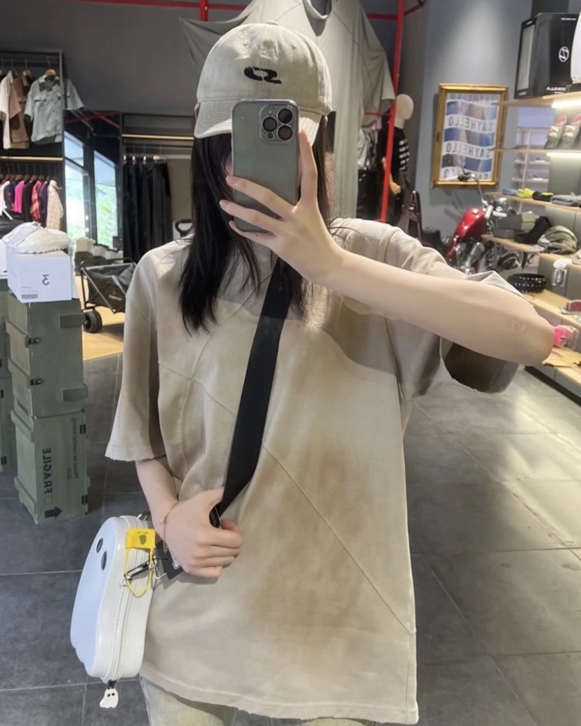 【Focus Store】現貨秒發 EGO FETCH Smudge T-shirt 沙色 仿泥染水洗短袖 EGO24SSTTE066