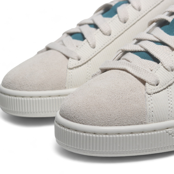 PUMA 休閒鞋 SUEDE PLAY.PARIS. 卡其 灰藍 麂皮 拼接 情侶 男女 39819002