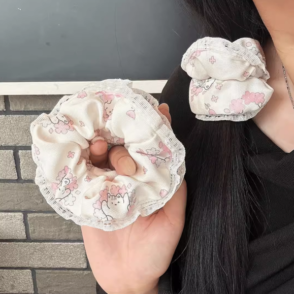 [3 FOR RM10] Girly Pink Kitten Scrunchie