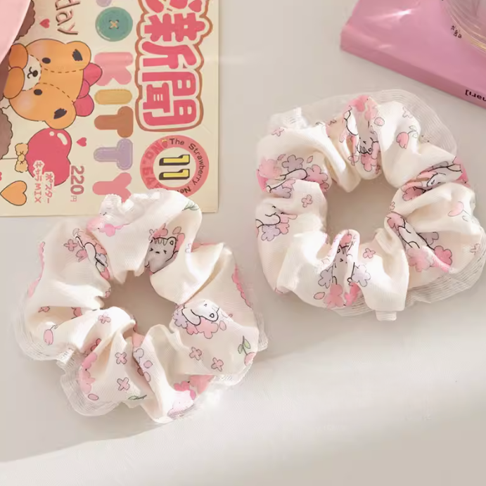 [3 FOR RM10] Girly Pink Kitten Scrunchie