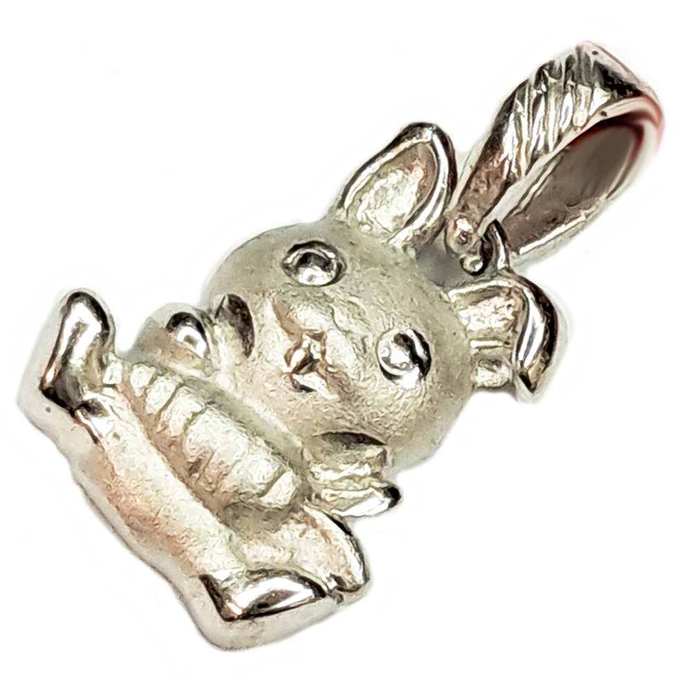 蘿菠小兔銀飾墜【十方】151005