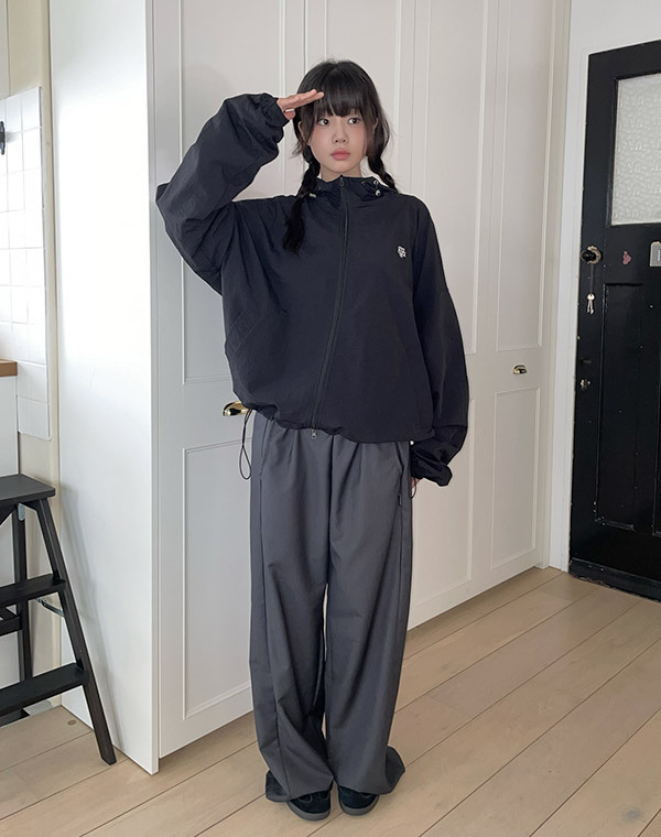 預訂｜MUAHMUAH STITCH LOGO WINDBREAKER JACKET