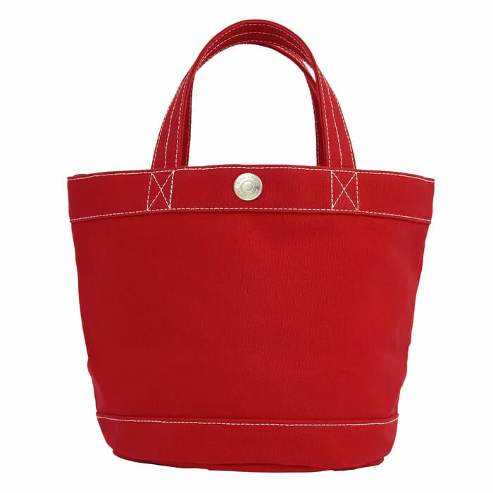 MIKI HOUSE Logo Canvas Tote Bag RED