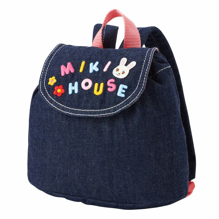 MIKI HOUSE Denim Backpack PINK