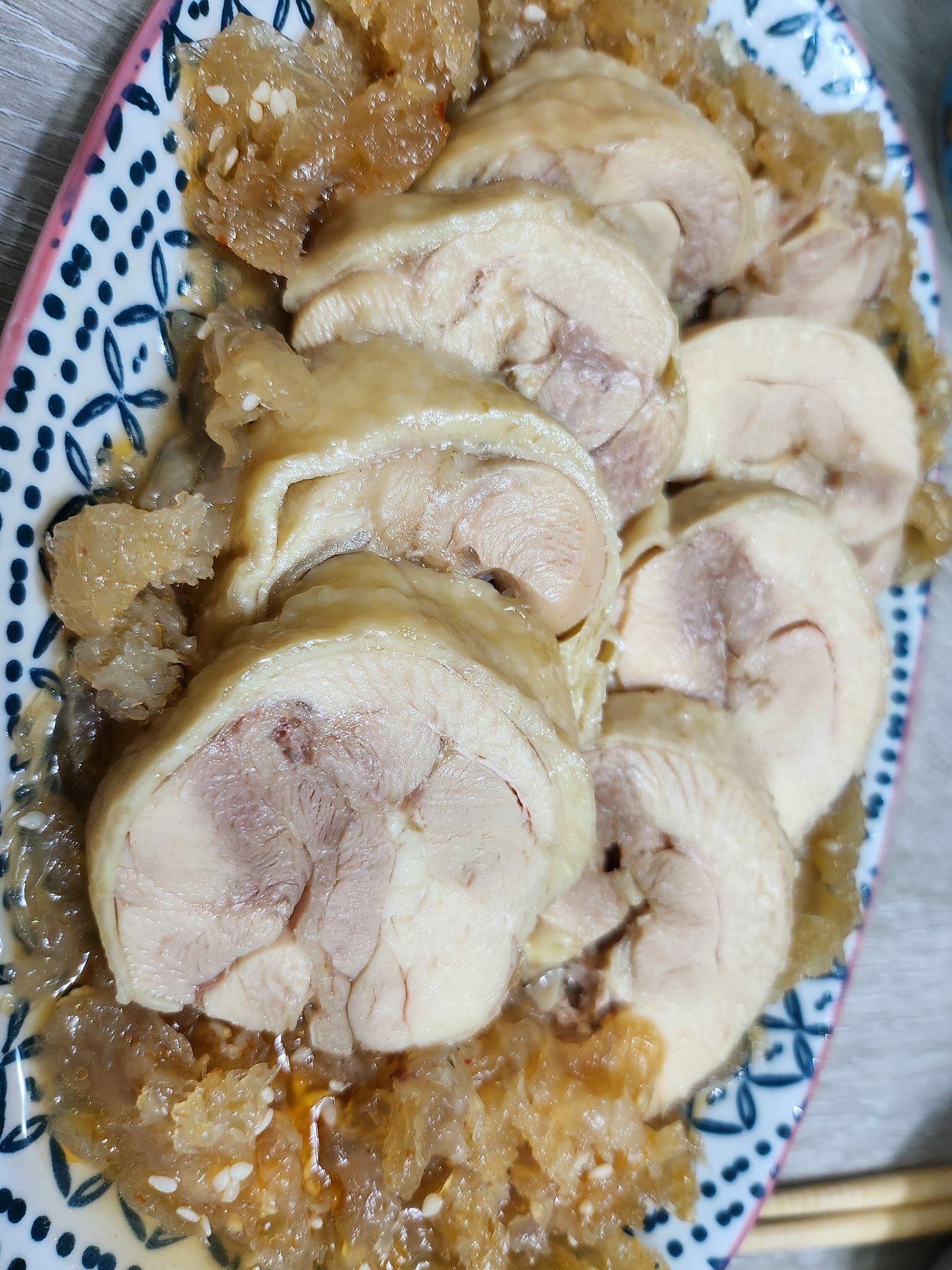 香港製造-溶雪即食啖啖肉醉香雞卷（1磅裝，每包約1條半）