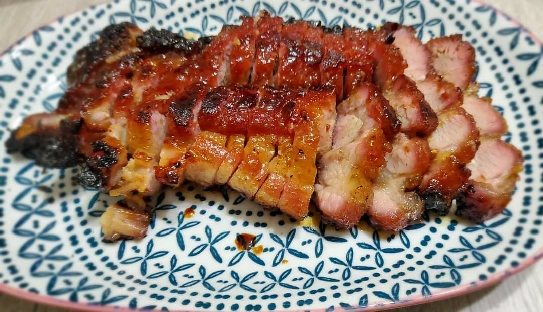 香港製造翻熱即食-西班牙杜洛黑豚柳梅叉燒（已熟）