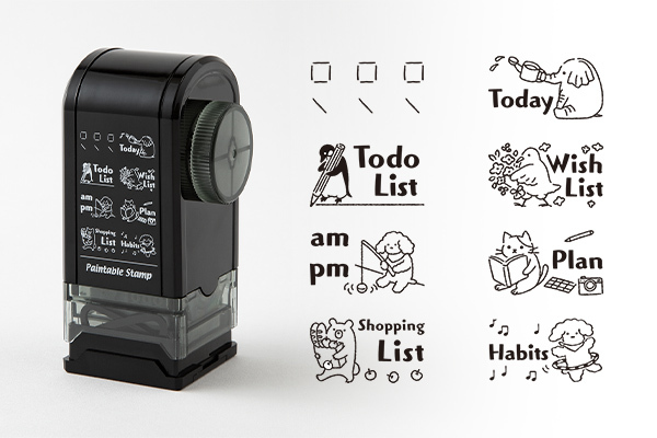 清單 迴轉印章 連續印章 附印台｜日本MIDORI