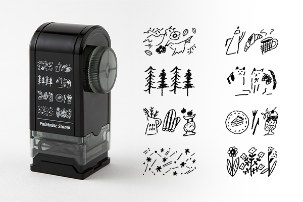 連結 迴轉印章 連續印章 附印台｜日本MIDORI