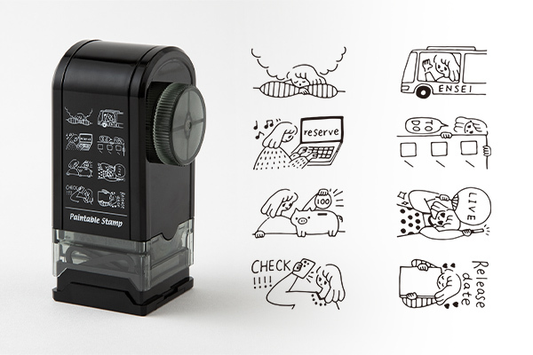 推活 迴轉印章 連續印章 附印台｜日本MIDORI