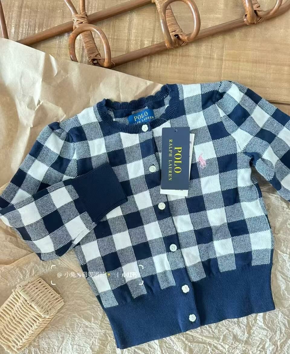 廠單 polo ralph lauren秋冬款格仔針織外套