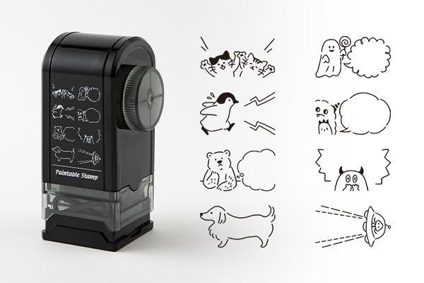 對話框 迴轉印章 連續印章 附印台｜日本MIDORI