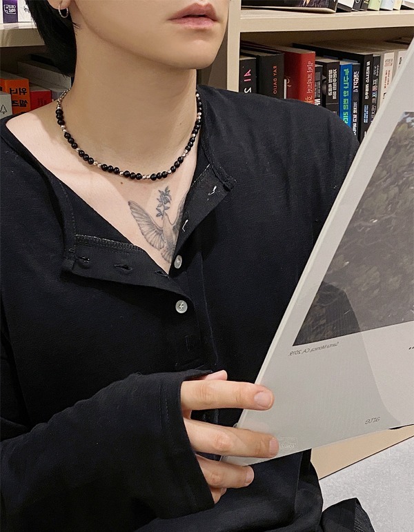 縞瑪瑙原石項鍊