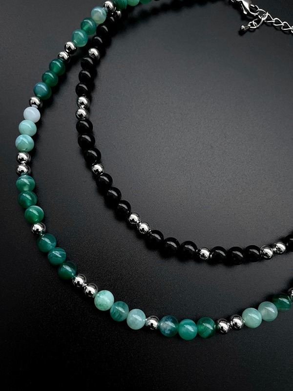 縞瑪瑙原石項鍊