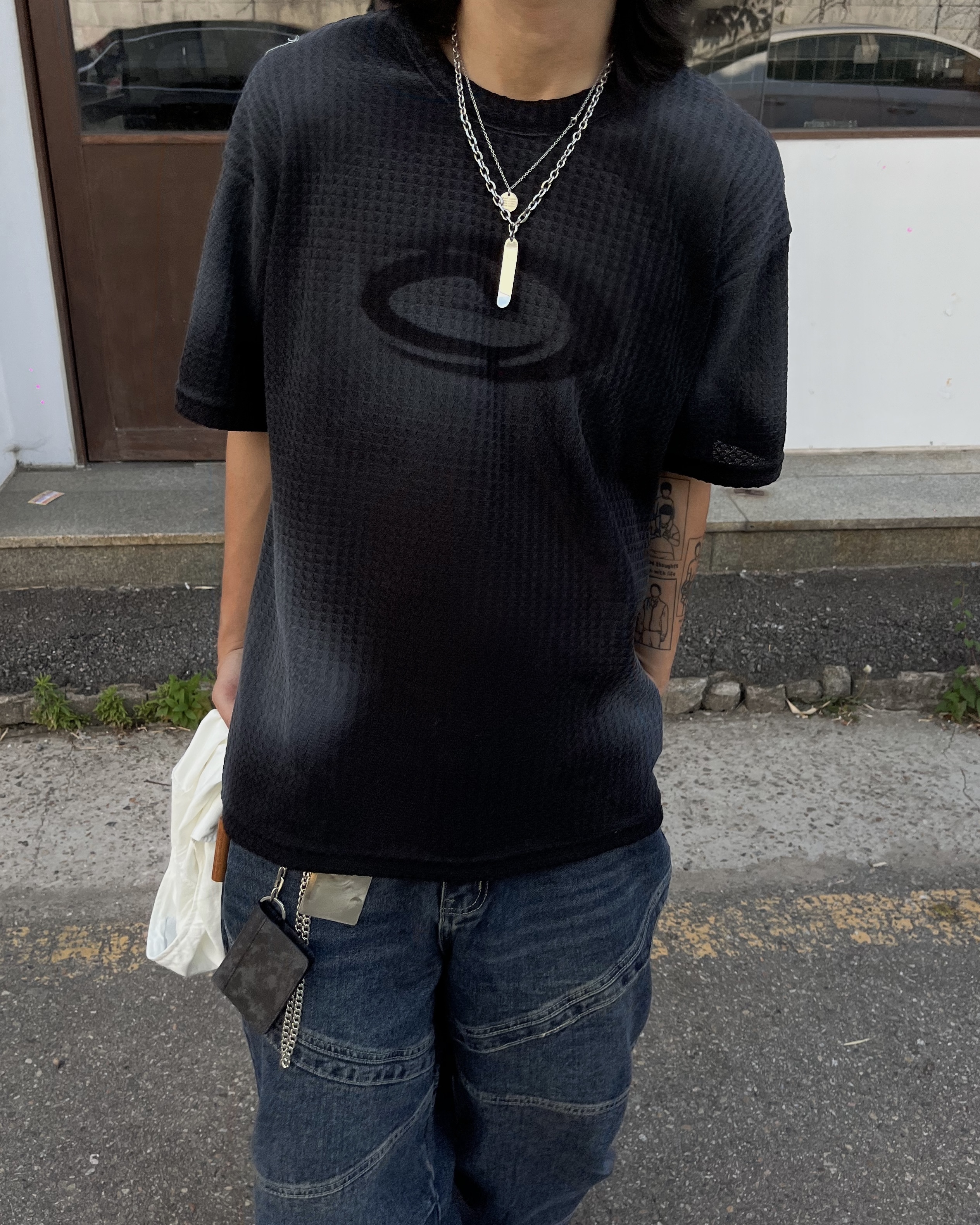 噴霧針織感短袖T恤