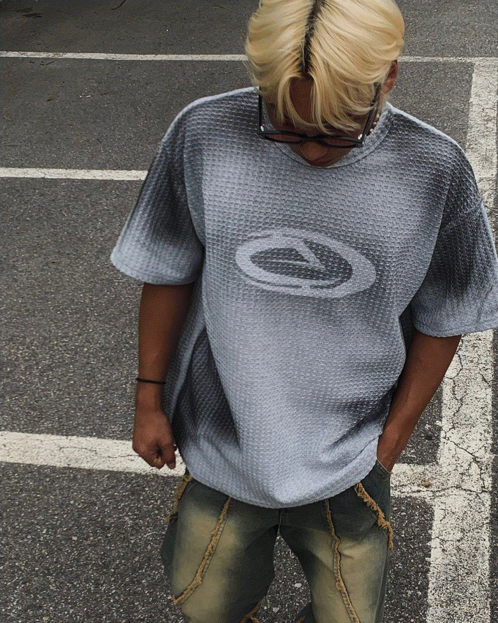 噴霧針織感短袖T恤