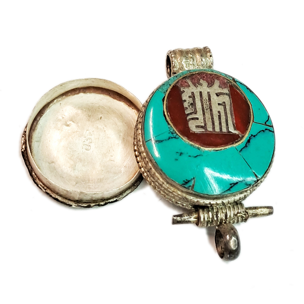 時輪金剛{純銀}綠松石嘎屋【十方】125568