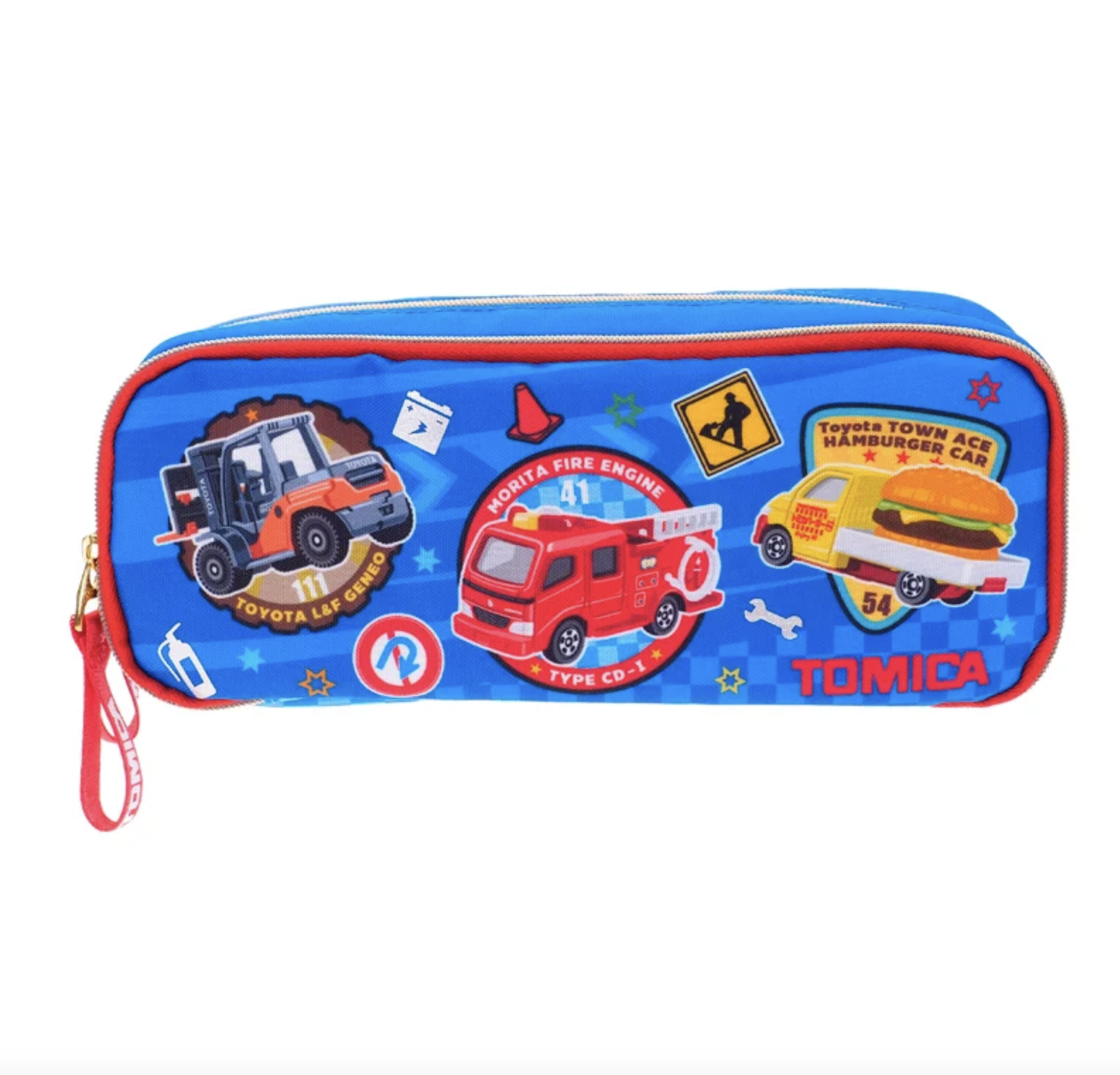 Tomica 雙拉鏈筆袋 TM-7462-2