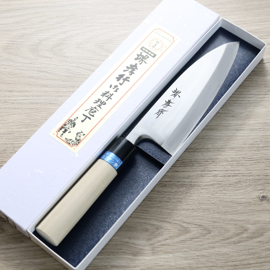 堺孝行 INOX 相出刃 165mm 鉬釩鋼