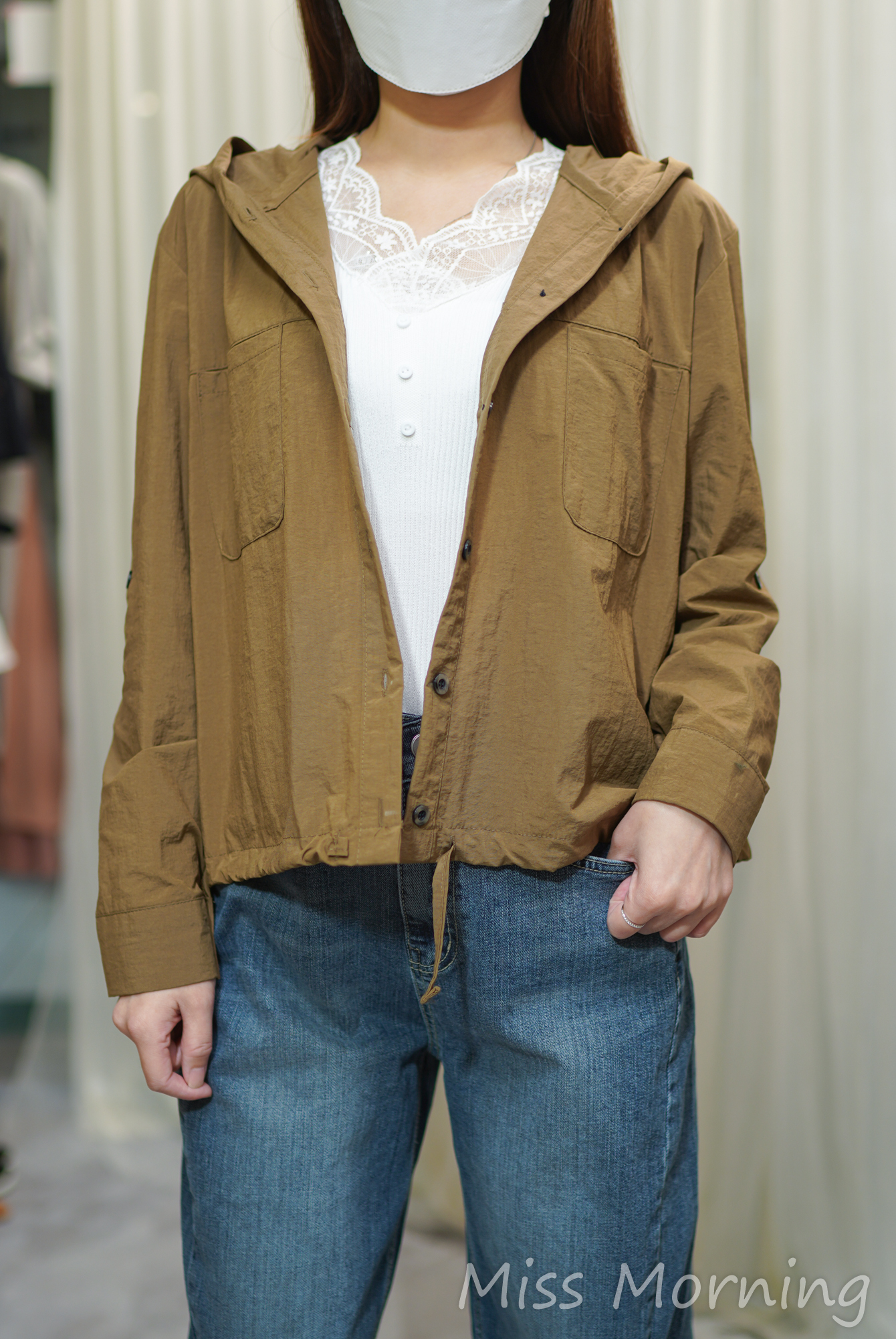 中袖長袖風衣外套(14072)