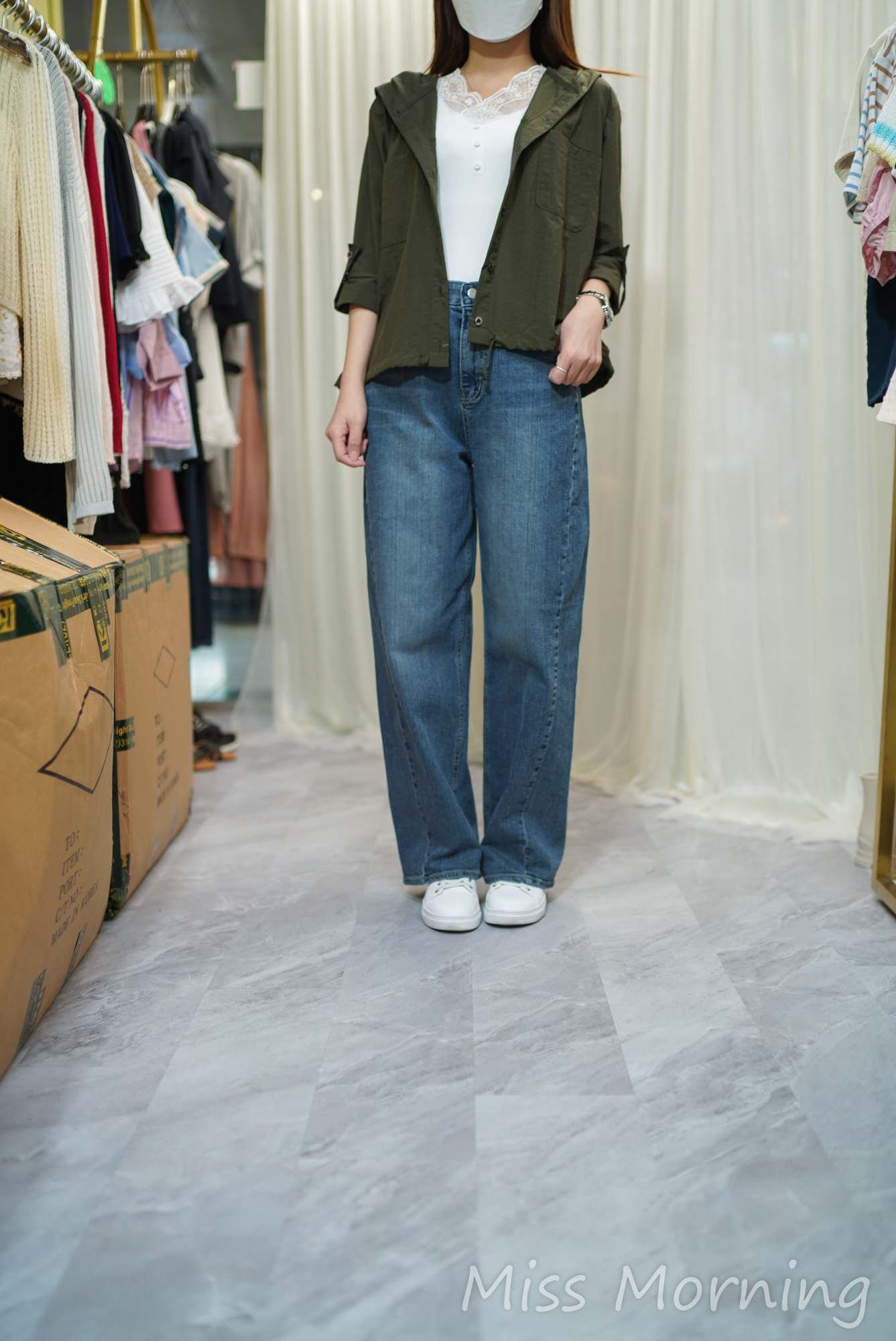 中袖長袖風衣外套(14072)