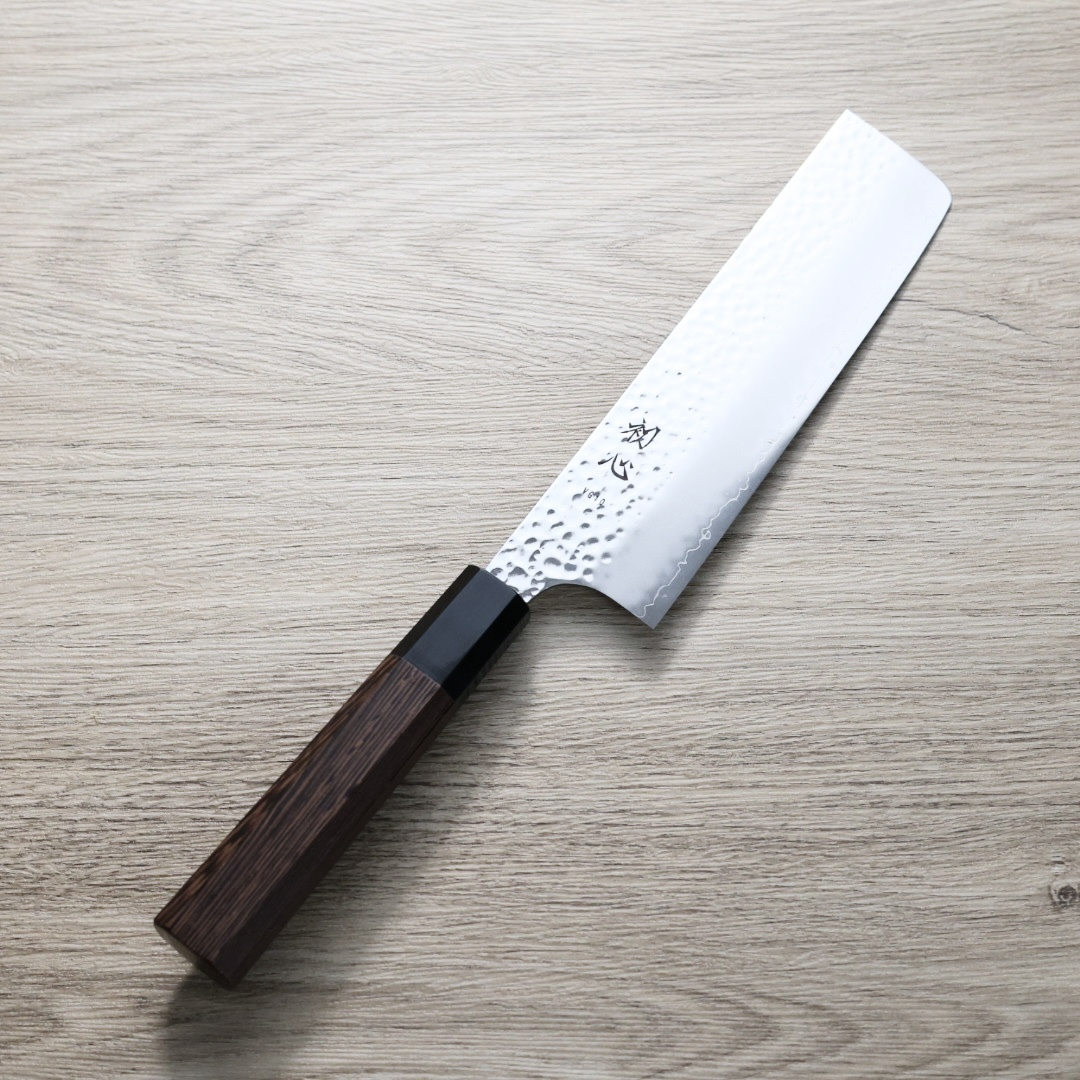 初心 菜切 180mm VG10鋼 鎚目