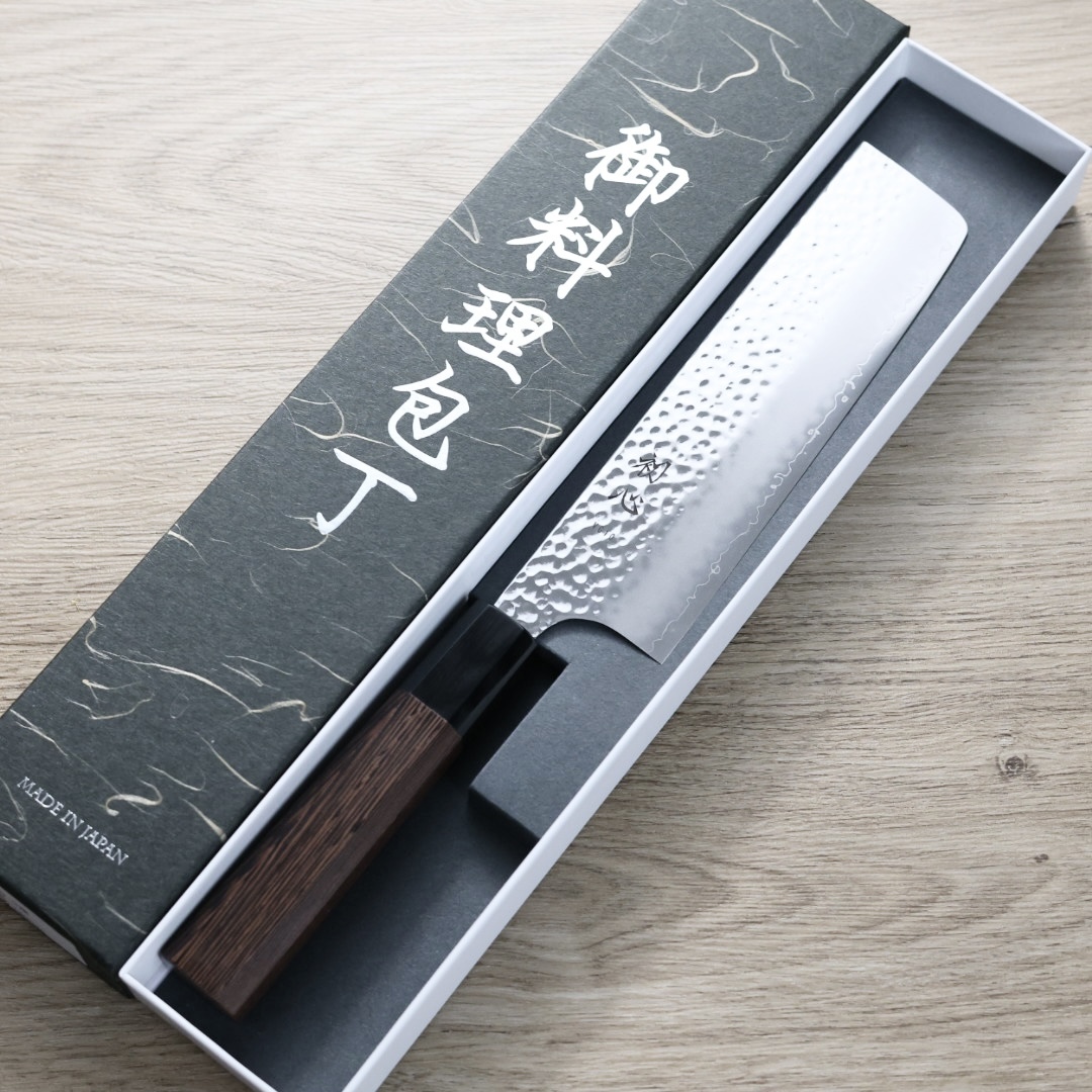 初心 菜切 180mm VG10鋼 鎚目