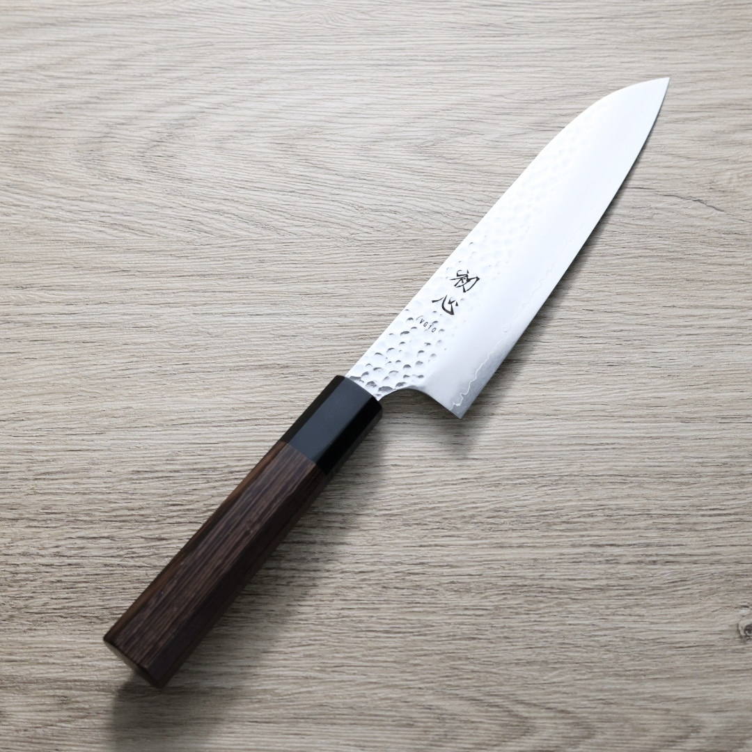 初心 三德 180mm VG10鋼 鎚目
