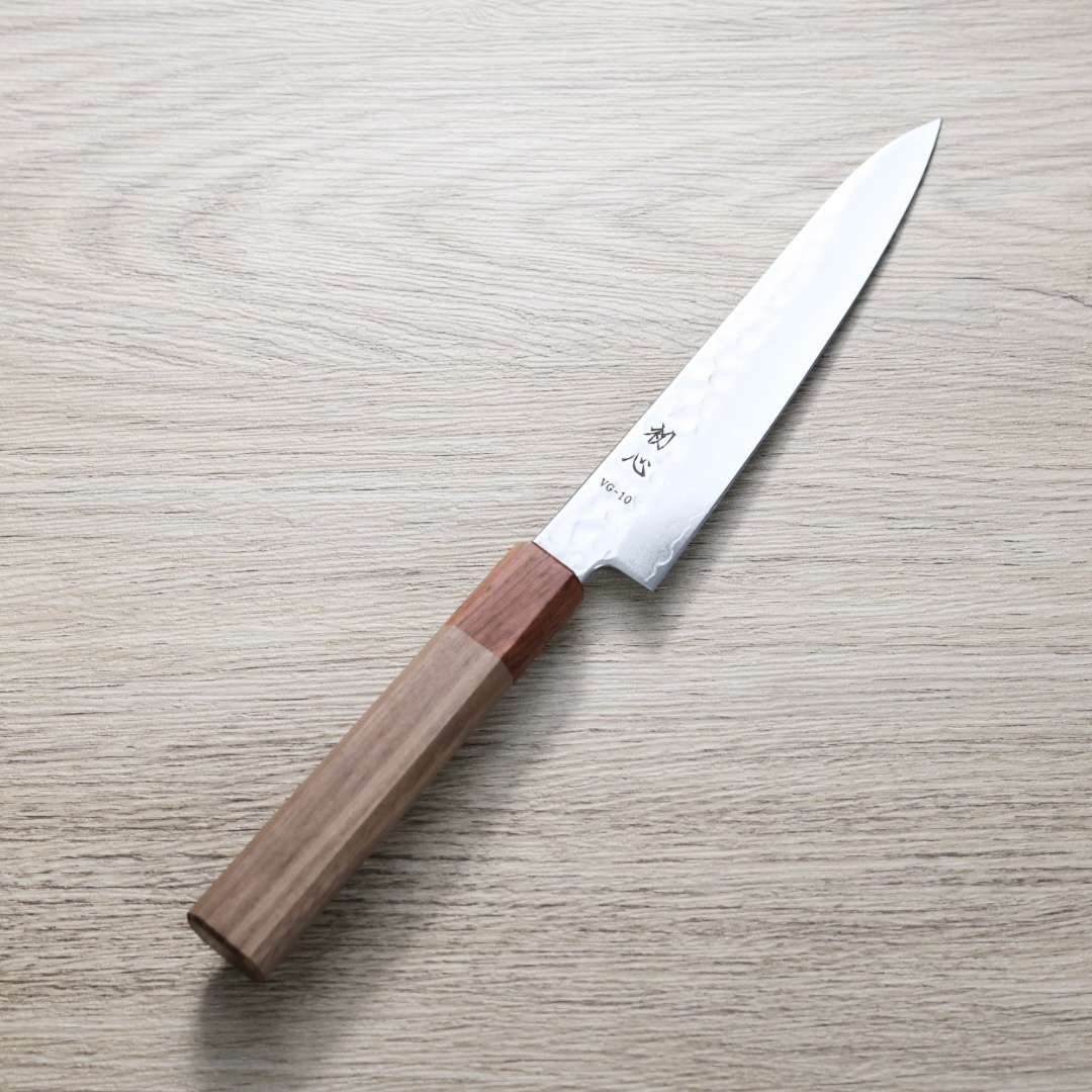 初心 蔬果刀150mm VG10鋼 大馬士革鎚目